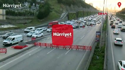 Ataşehir D-100 karayolunda 30 gün sürecek çalışma başladı