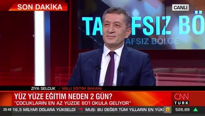 Milli Eğitim Bakanı Ziya Selçuk, kendisine gönderilen bir videoyu canlı yayında paylaştı