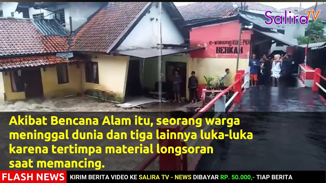 LONGSOR DI BOGOR TENGAH, 1 MENINGGAL, 3 LUKA-LUKA