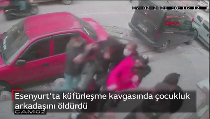 Esenyurt'ta küfürleşme kavgasında çocukluk  arkadaşını öldürdü