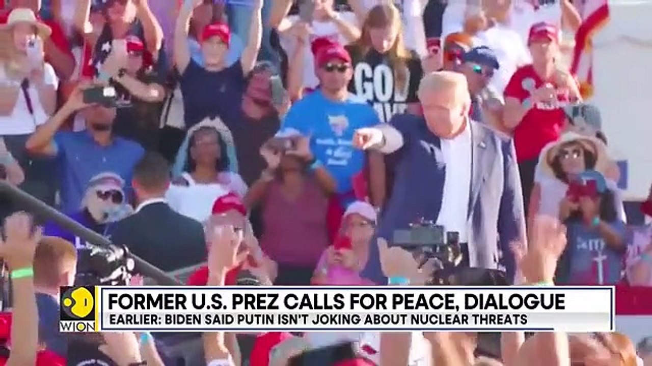 Donald Trump takes jibe at Biden, says 'stupid people do not have a clue' _ World News _ WION