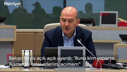 Download Video: Bakan Soylu açık açık uyardı: 'Bunu kim yaparsa ikametini iptal ederim, acımam