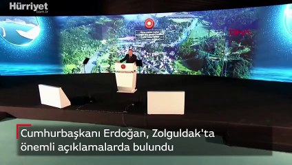 Cumhurbaşkanı Erdoğan, beklenen müjdeyi Zonguldak'ta açıkladı