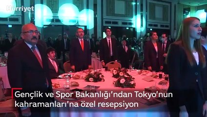 Gençlik ve Spor Bakanlığı’ndan Tokyo’nun kahramanları’na özel resepsiyon