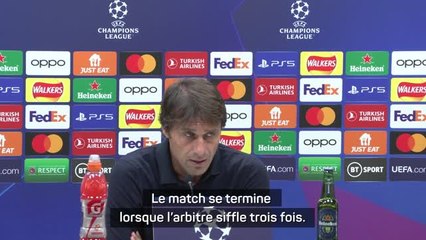 Groupe D - Conte : "Le match se termine lorsque l'arbitre siffle trois fois"