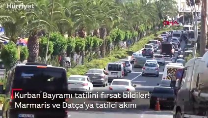 Marmaris ve Datça'ya tatilci akını
