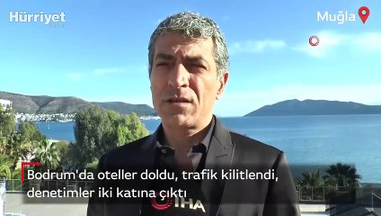 Bodrum’da oteller doldu, trafik kitlendi