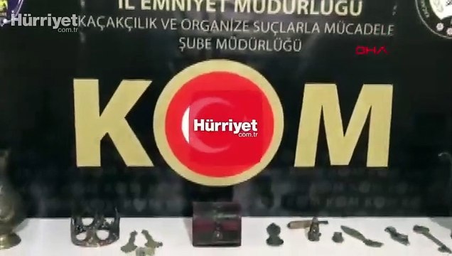 Roma ve Bizans dönemine ait 618 parça tarihi eser ele geçirildi