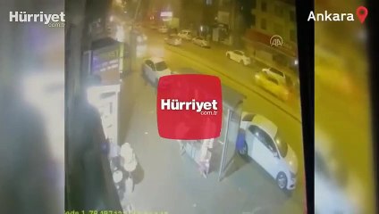 Ankara Keçiören'deki patlama anı güvenlik kamerasına yansıdı