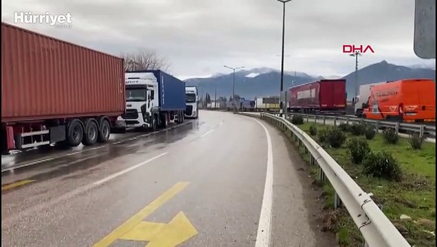 Osmaniye - TAG Otoyolu, Gaziantep yönünde kapatıldı
