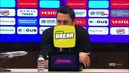 Erol Bulut: Futbolcularımı mücadelelerinden dolayı kutluyorum