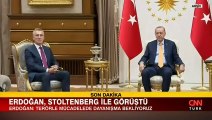 Cumhurbaşkanı Erdoğan'dan Stoltenberg ile görüşmesinde terörle mücadele vurgusu