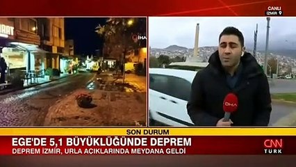Ege Denizi'nde İzmir açıklarında 5.1 büyüklüğünde deprem