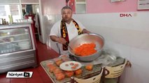 Fanatik Galatasaraylı aşçıdan ilginç kutlama
