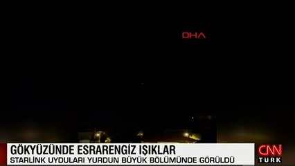 Gökyüzünde merak uyandıran ışıklar! Bakan Varank açıkladı