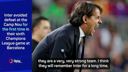 Barca 'will remember Inter' after thrilling draw - Inzaghi