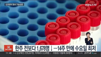 14주만에 수요일 최저 확진…몸집 불리는 신규 변이
