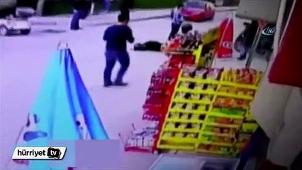 Önce çarptı sonra üstünden geçti