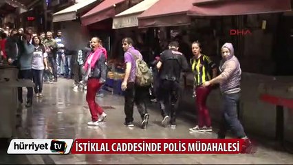 1 Mayıs'ta İstiklal Caddesi'nde polis müdahalesi