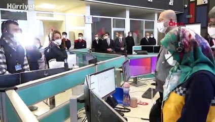 Süleyman  Soylu, 112'ye gelen çağrıya cevap verip, ekipleri yönlendirdi