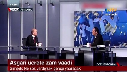 Bakan Şimşek: Asgari ücret 1300 TL olacak