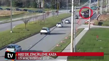 15 araç birbirine girdi!