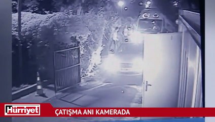 Kara Kuvvetleri lojmanlarındaki çatışma güvenlik kamerasında