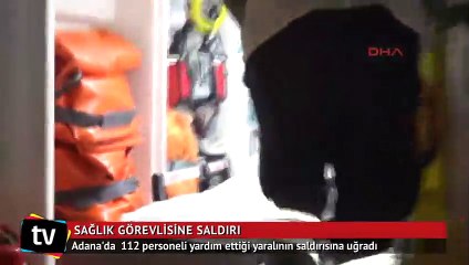 112 personeli yardım ettiği yaralının saldırısına uğradı