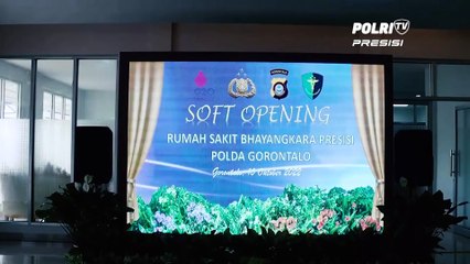 Kapusdokkes Polri Hadiri Grand Opening R.S Bhayangkara Presisi Polda Gorontalo
