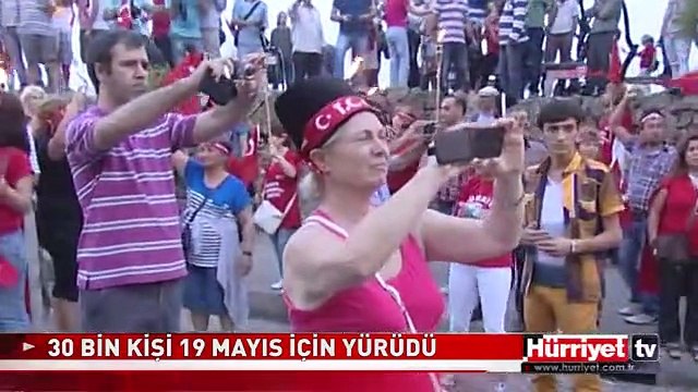 ANTALYA'DA 19 MAYIS YÜRÜYÜŞÜNE 30 BİN KİŞİ KATILDI