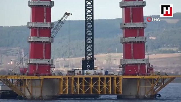 1915 Çanakkale Köprüsü’nün ayakları 110 metre uzunluğa ulaştı
