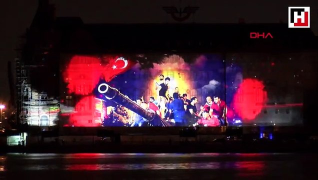 15 Temmuz şehit ve gazileri anısına mapping gösterisi gerçekleştirildi