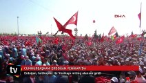 Cumhurbaşkanı Erdoğan Yenikapı'da