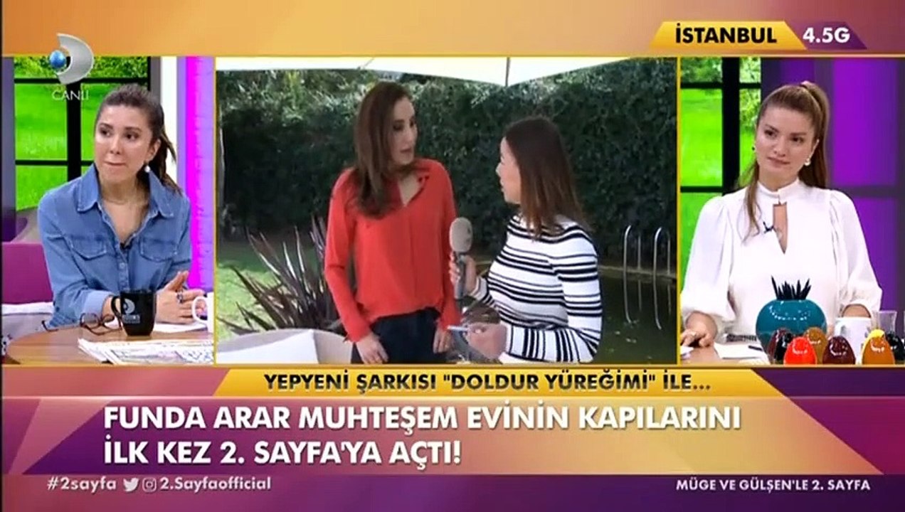 Funda Arar, evinin kapılarını Kanal D'de yayınlanan 2. Sayfa programına açtı.