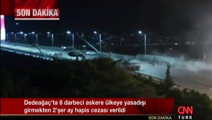 15 Temmuz akşamı Boğaziçi Köprüsü MOBESE görüntüsü