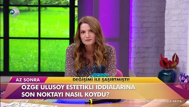 Estetik yaptırdığı konuşulan Özge Ulusoy, merak edilenleri anlattı. 2. Sayfa programından Asiye Acar'ın soruları yanıtlayan Ulusoy, 'estetiğim yok' dedi.