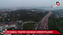 15 Temmuz Şehitler köprüsü trafik yoğunluğu drone ile görüntülendi