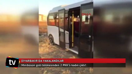 Gizli bölmeden 2 PKK'lı kadın çıktı!