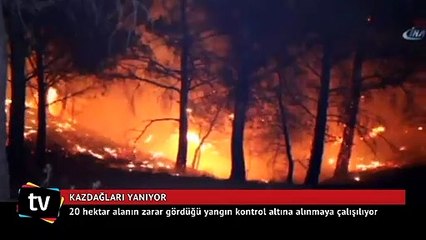 Kazdağları yanıyor