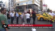 Şişli'de yunus ekibi kaza yaptı: 2 polis yaralı