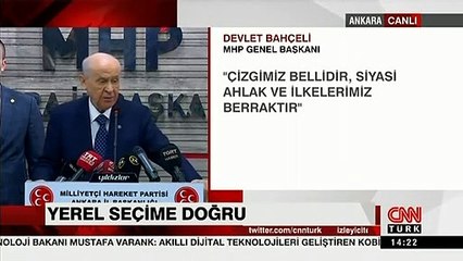 Devlet Bahçeli: Ankara dün zillete teslim olmadı olmayacaktır