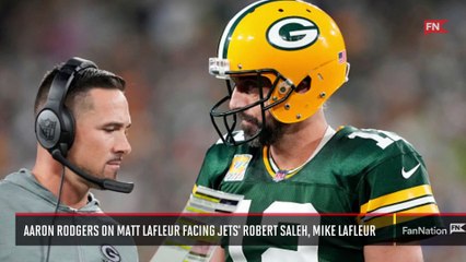 Video herunterladen: Packers QB Aaron Rodgers on Matt LaFleur Facing Jets' Robert Saleh, Mike LaFleur