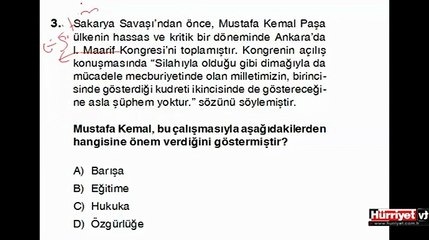 İNKILAP TARİHİ VE ATATÜRKÇÜLÜK SORULARININ ÇÖZÜMLERİ