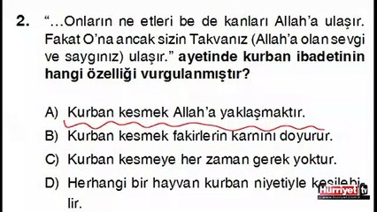 DİN KÜLTÜRÜ VE AHLAK BİLGİSİ SORULARININ ÇÖZÜMLERİ