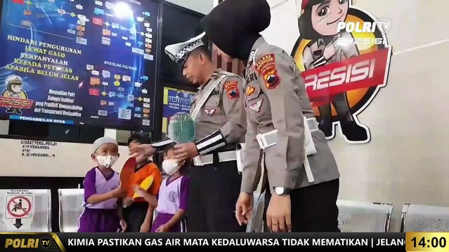 PRESISI UPDATE 14.00 WIB : Polres Grobogan Melakukan Pengenalan Tertib Berlalu-Lintas Sejak Dini