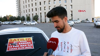Otomobilini cep telefonu ile takas etti