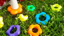 Vitalina Playing with Stacking Rings for Children in Video for Toddlers