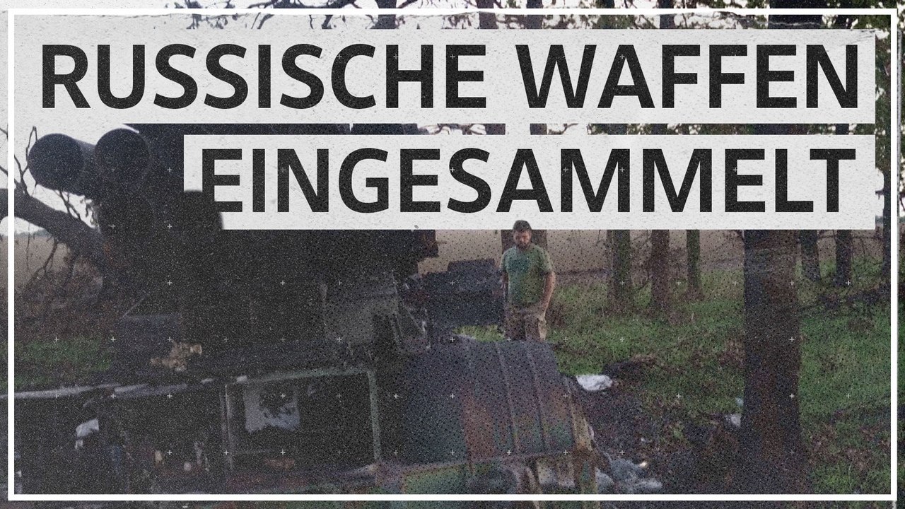 Ukrainische Armee sammelt russische Waffen ein
