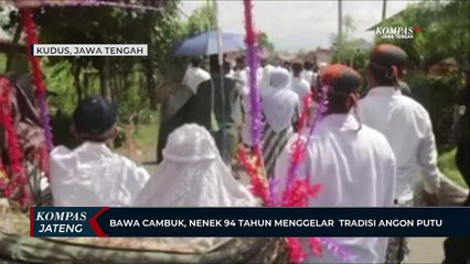 Bawa Cambuk, Nenek 94 Tahun di Kudus Menggelar Tradisi Angon Putu