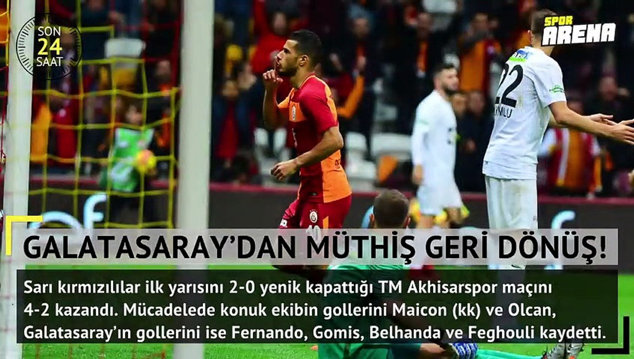 Galatasaray'dan müthiş geri dönüş!